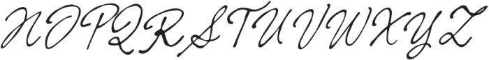 NostalgicWords-Italic otf (400) Font UPPERCASE