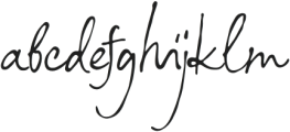 NostalgicWords-Regular otf (400) Font LOWERCASE