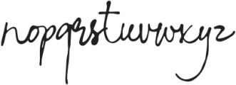 NostalgicWords-Regular otf (400) Font LOWERCASE