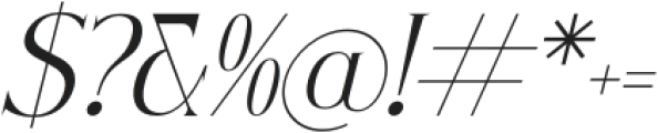 Nostalgin Italic otf (400) Font OTHER CHARS