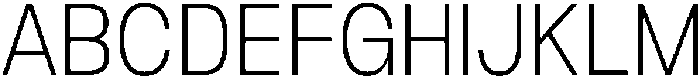 Nostard Extra Light otf (200) Font UPPERCASE