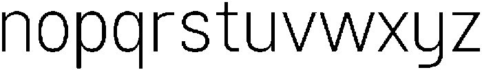 Nostard Extra Light otf (200) Font LOWERCASE
