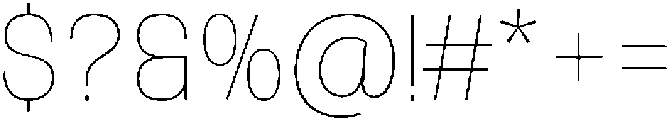 Nostard Hairline otf (100) Font OTHER CHARS