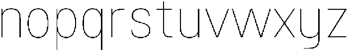 Nostard Hairline otf (100) Font LOWERCASE