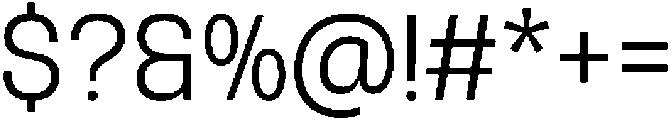Nostard Light otf (300) Font OTHER CHARS
