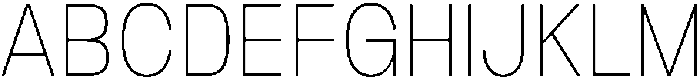 Nostard Thin otf (100) Font UPPERCASE