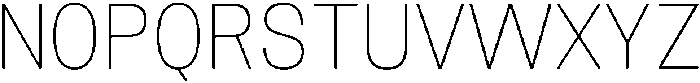 Nostard Thin otf (100) Font UPPERCASE