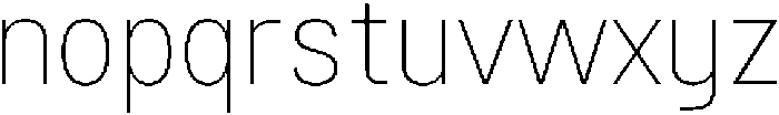 Nostard Thin otf (100) Font LOWERCASE