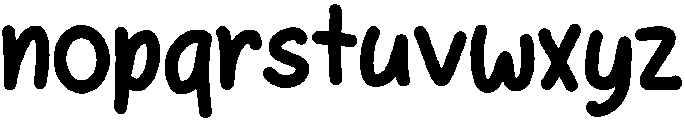 Notebook Regular otf (400) Font LOWERCASE