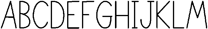 Notebook-Regular otf (400) Font UPPERCASE