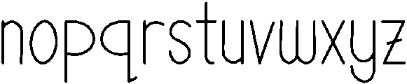 Notebook-Regular otf (400) Font LOWERCASE