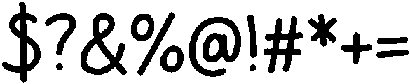 Notebook Regular otf (400) Font OTHER CHARS