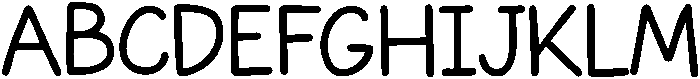 Notebook Regular otf (400) Font UPPERCASE