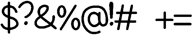 Notebook Regular otf (400) Font OTHER CHARS
