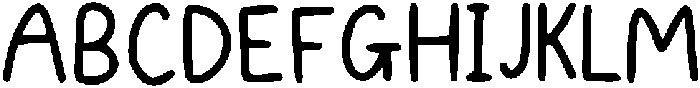 Noted Regular otf (400) Font UPPERCASE