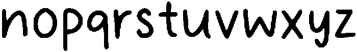 Noted Regular otf (400) Font LOWERCASE