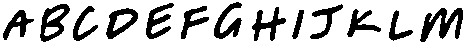 Notemakers Mark Regular otf (400) Font UPPERCASE