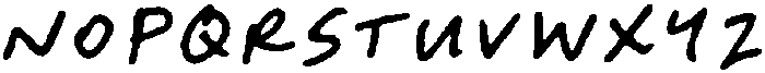 Notemakers Mark Regular otf (400) Font UPPERCASE