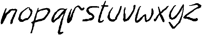 Notes Whirl Italic otf (400) Font LOWERCASE
