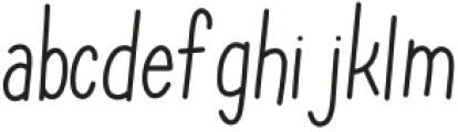 Notes by Hand Font Regular otf (400) Font LOWERCASE