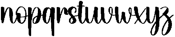 Nothing Holliday Regular otf (100) Font LOWERCASE