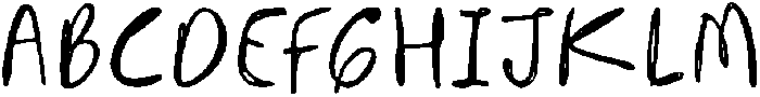 Nottalie Regular otf (400) Font UPPERCASE