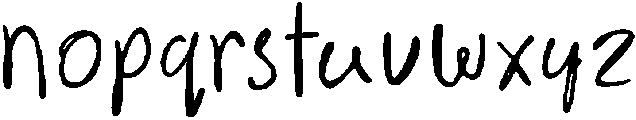 Nottalie Regular otf (400) Font LOWERCASE