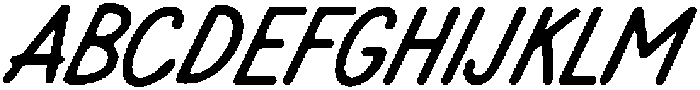 Nougatine NL Neat Ink1 Oblique otf (400) Font UPPERCASE