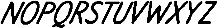 Nougatine NL Neat Ink1 Oblique otf (400) Font UPPERCASE