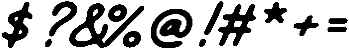 Nougatine NL Neat Ink2 Oblique otf (400) Font OTHER CHARS