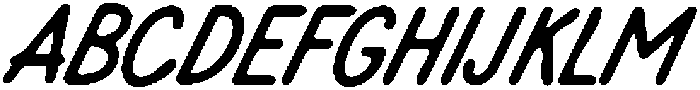 Nougatine NL Neat Ink2 Oblique otf (400) Font UPPERCASE