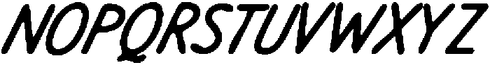 Nougatine NL Neat Ink2 Oblique otf (400) Font UPPERCASE