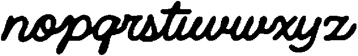 Nougatine NL Neat Ink2 otf (400) Font LOWERCASE