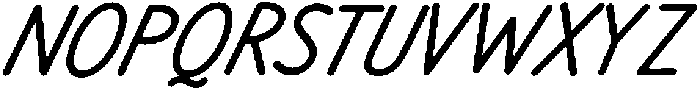 Nougatine NL Neat Oblique otf (400) Font UPPERCASE