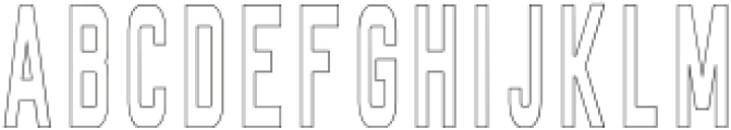 Noughties Outline otf (400) Font LOWERCASE