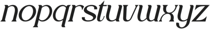 Noune Italic otf (400) Font LOWERCASE