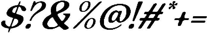 Nova Agency Italic otf (400) Font OTHER CHARS