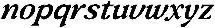 Nova Agency Italic otf (400) Font LOWERCASE