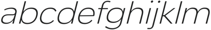 Nova Pro Extra Light Italic otf (200) Font LOWERCASE