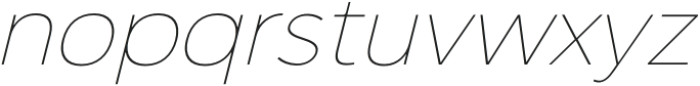 Nova Pro Thin Italic otf (100) Font LOWERCASE