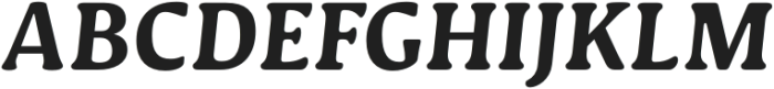 Novaletra Serif CF Bold Italic otf (700) Font UPPERCASE