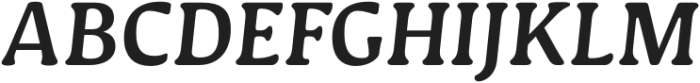 Novaletra Serif CF Demi Bold Italic otf (600) Font UPPERCASE