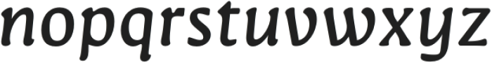 Novaletra Serif CF Medium Italic otf (500) Font LOWERCASE