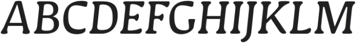 Novaletra Serif CF Regular Italic otf (400) Font UPPERCASE