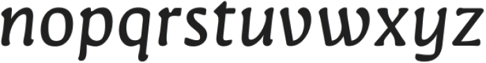 Novaletra Serif CF Regular Italic otf (400) Font LOWERCASE