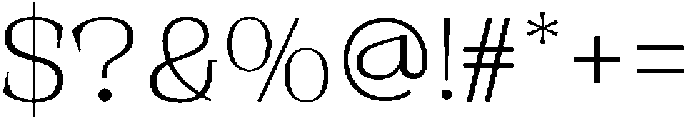Novarick Extra Light otf (200) Font OTHER CHARS