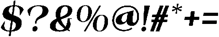 Novarick Italic Black otf (900) Font OTHER CHARS