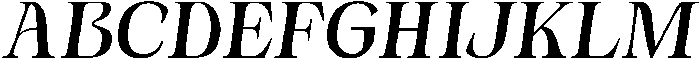 Novarick Italic Bold otf (700) Font UPPERCASE