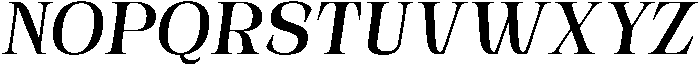 Novarick Italic Bold otf (700) Font UPPERCASE