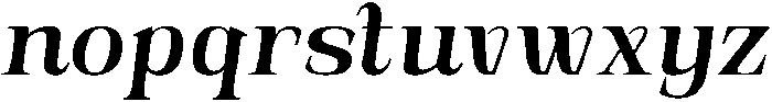 Novarick Italic Extra Bold otf (700) Font LOWERCASE
